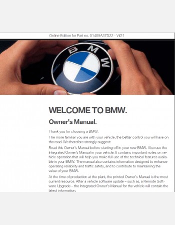 bmw x5 2022 owners manual